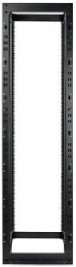 48U Heavy-Duty Open Frame Rack - Black, Supports 3000 lb, 35.25 Inch Depth