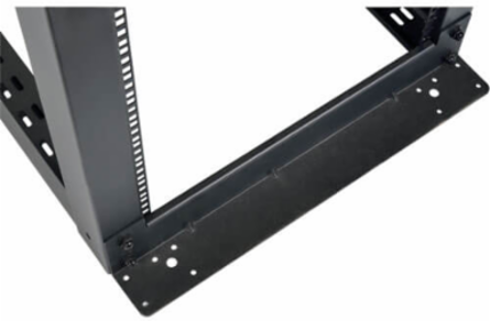 48U Heavy-Duty Open Frame Rack - Black, Supports 3000 lb, 35.25 Inch Depth