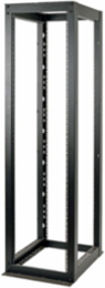 48U Heavy-Duty Open Frame Rack - Black, Supports 3000 lb, 35.25 Inch Depth