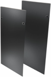 52U Heavy-Duty Open Frame Side Panels with Latches, Black, 46 lbs, 5-Year Warranty