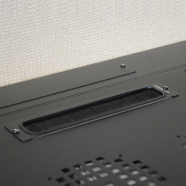 Brush Strip Plate for Wall-Mount Racks, 0.6 x 2.34 x 10.63 Inch