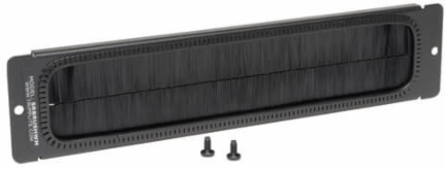 Brush Strip Plate for Wall-Mount Racks, 0.6 x 2.34 x 10.63 Inch