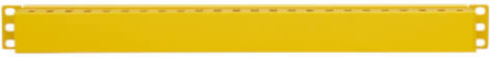Horizontal Cable Manager, Finger Duct with Cover, 1U, Yellow