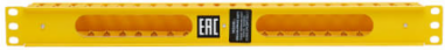 Horizontal Cable Manager, Finger Duct with Cover, 1U, Yellow