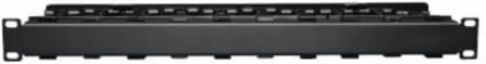 1U High Capacity Horizontal Cable Manager, 19 Inch, Steel, 2.6 lbs