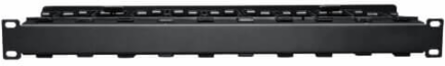 1U High Capacity Horizontal Cable Manager, 19 Inch, Steel, 2.6 lbs
