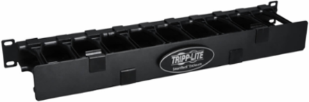 1U High Capacity Horizontal Cable Manager, 19 Inch, Steel, 2.6 lbs