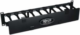 2U High Capacity Horizontal Cable Manager, 19 Inch, Steel, Black Finish