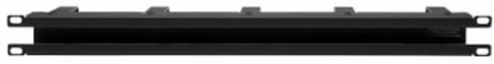 Horizontal Cable Manager, Metal Rings, 1U, Black