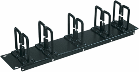 2U Horizontal Cable Manager - Cold Rolled Steel, 19 Inch, Organizes Cables