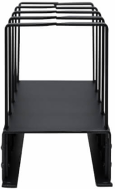 Horizontal Cable Manager, Metal Rings, 2U, Black