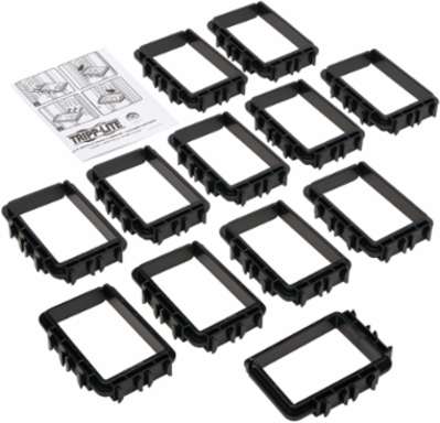 Cable Management D-Rings, Large 3 x 4 Inch, 12 Pack