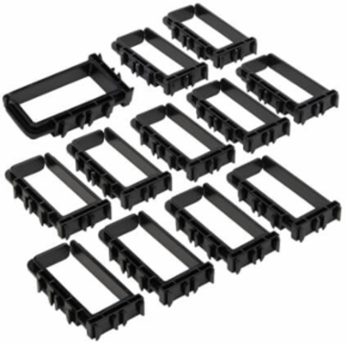 Cable Management Rings, Small 2 x 4 Inch, 12 Pack, High-Strength Polycarbonate