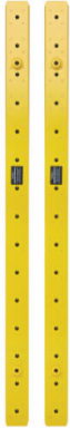 Vertical Cable Manager, Flexible Rings, Yellow, 6 ft
