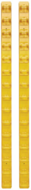 Vertical Cable Manager, Flexible Rings, Yellow, 6 ft