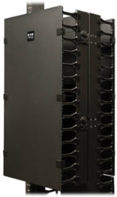 Vertical Cable Manager 12 Inch Wide - 6 Feet High, Cold Rolled Steel