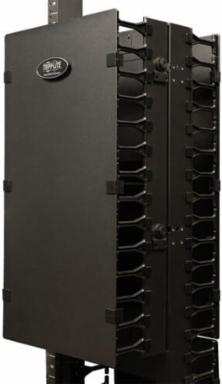 Vertical Cable Manager 12 Inch Wide - 6 Feet High, Cold Rolled Steel
