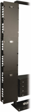 Vertical Cable Manager 12 Inch Wide - 6 Feet High, Cold Rolled Steel