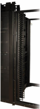 6 Foot High Capacity Vertical Cable Manager, 3 Inch Wide, Toolless Mounting