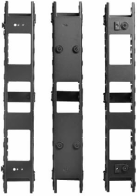 6 Foot High Capacity Vertical Cable Manager, 3 Inch Wide, Toolless Mounting