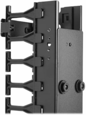 6 Foot High Capacity Vertical Cable Manager, 3 Inch Wide, Toolless Mounting