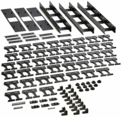 6 Foot High Capacity Vertical Cable Manager, 3 Inch Wide, Toolless Mounting