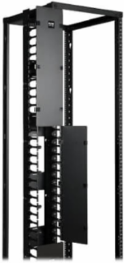 Vertical Cable Manager 6 Ft High, 6 Inch Wide, Toolless Mounting, Cover