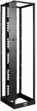 Vertical Cable Manager 6 Ft High, 6 Inch Wide, Toolless Mounting, Cover