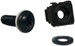 SmartRack Square Hole Hardware Kit with 50 M6 Screws, Washers & 5-Year Warranty