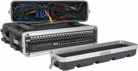 2U ABS Server Rack Case, 50 lb Capacity, 20.5 Inch Maximum Depth