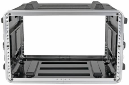 6U ABS Server Rack Flight Case, 100 lb Capacity, 21 Inch Max Device Depth