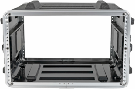 6U ABS Server Rack Flight Case, 100 lb Capacity, 21 Inch Max Device Depth