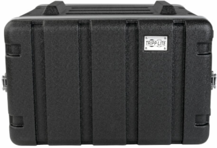 6U ABS Server Rack Flight Case, 100 lb Capacity, 21 Inch Max Device Depth