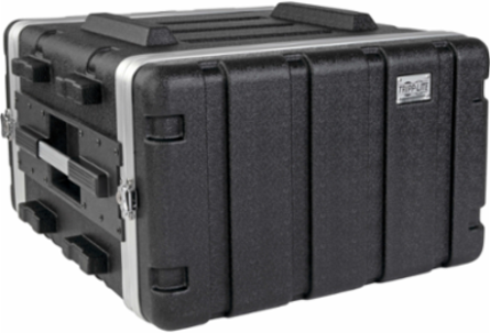 6U ABS Server Rack Flight Case, 100 lb Capacity, 21 Inch Max Device Depth