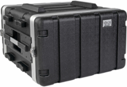 6U ABS Server Rack Flight Case, 100 lb Capacity, 21 Inch Max Device Depth