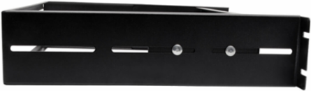 Adjustable DIN Rail Mount Kit, 2U Size, 40 lb Capacity, Cold-Rolled Steel