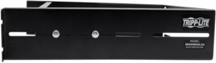 Adjustable DIN Rail Mount Kit, 2U Size, 40 lb Capacity, Cold-Rolled Steel