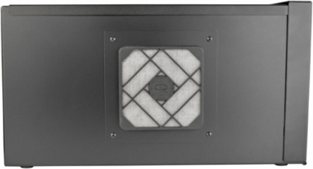 5U Security DVR Lockbox Enclosure, 60 lb Capacity, Black, 1-16 Inch Depth