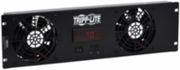 Blanking Panel with Digital Temperature Sensor and 2 12VDC Extra-Quiet Fans, LCD, 3U