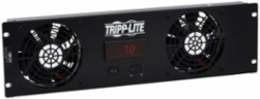 Blanking Panel with Digital Temperature Sensor and 2 12VDC High-Performance Fans, LCD, 3U