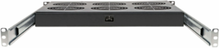1U 19 Inch Rack Fan Tray, 6 High-Performance Fans, 576 CFM