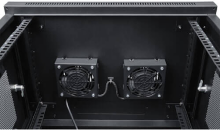 SmartRack Wall-Mount Roof Fan Kit - (2) 120V Fans; 210 CFM; 50 dB Sound Rating