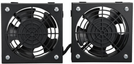 SmartRack Wall-Mount Roof Fan Kit - (2) 120V Fans; 210 CFM; 50 dB Sound Rating