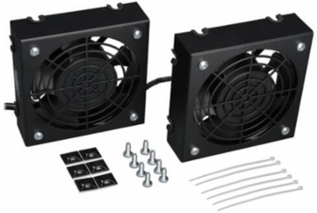 SmartRack Wall-Mount Roof Fan Kit - (2) 120V Fans; 210 CFM; 50 dB Sound Rating
