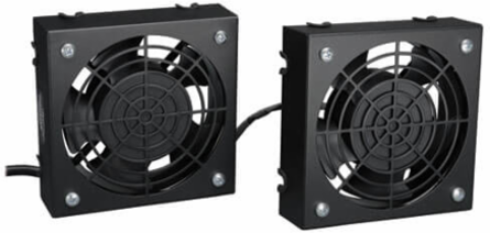 SmartRack Wall-Mount Roof Fan Kit - (2) 120V Fans; 210 CFM; 50 dB Sound Rating