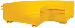 Horizontal 90-Degree Elbow, Fiber Routing System, 240 mm (10 in), Yellow