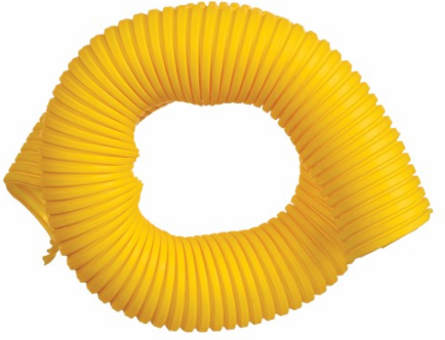 Waterfall Adapter Kit with 36 in Pipe, Fiber Routing System, 130 mm, Yellow