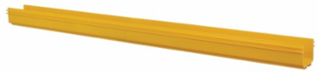 Straight Channel Section, Fiber Routing System, 120 x 120 x 1220 mm (5 x 5 x 48 in), Yellow