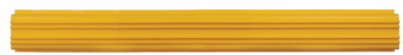 Straight Channel Section, Fiber Routing System, 120 x 120 x 1220 mm (5 x 5 x 48 in), Yellow