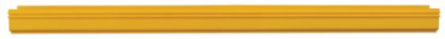 Straight Channel Section, Fiber Routing System, 120 x 120 x 1830 mm (5 x 5 x 72 in), Yellow